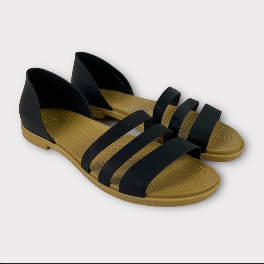 RARE Crocs Tulum Open Flat Sandal